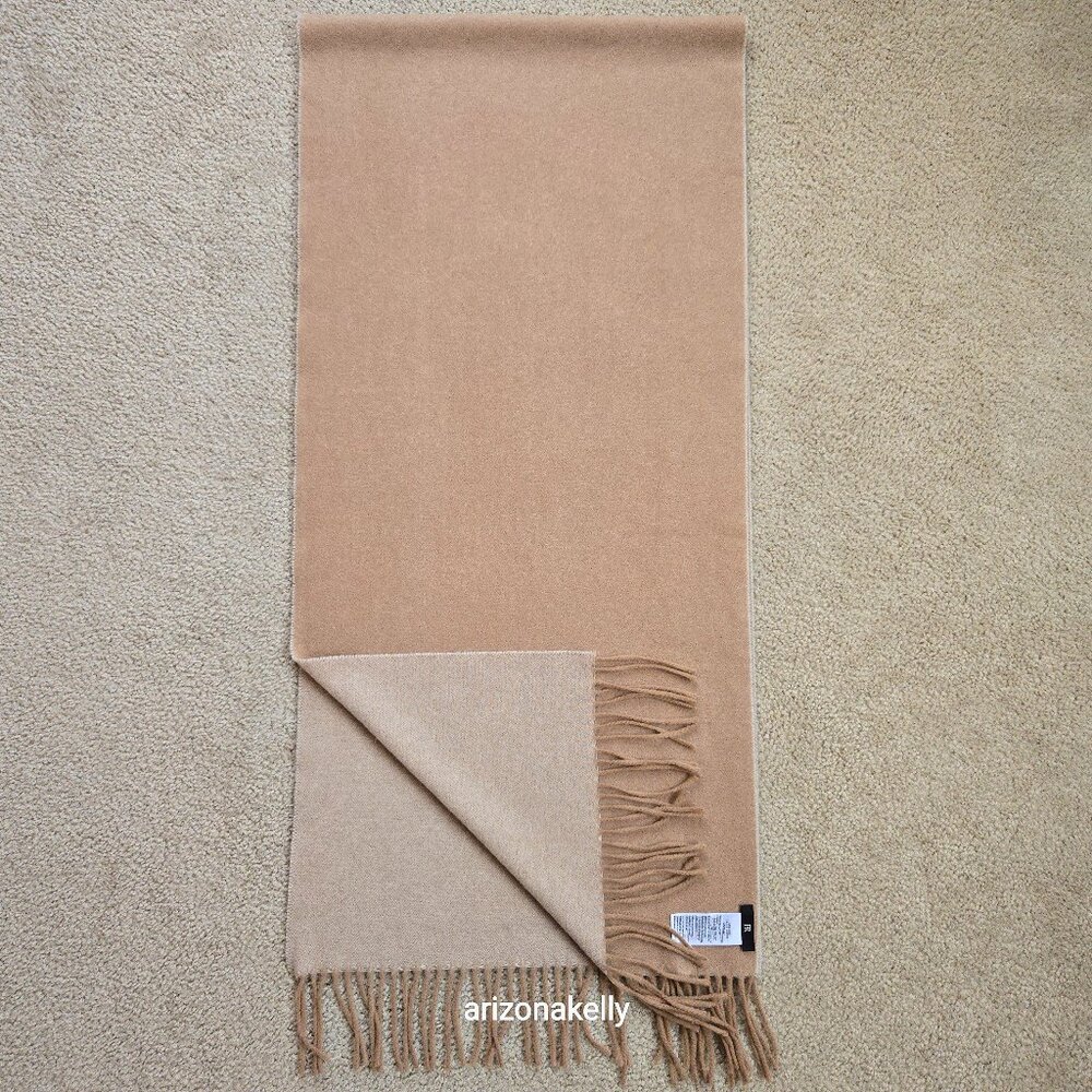 NWOT Banana Republic Italian Wool Cashmere Scarf in Camel - Picture 9 of 15